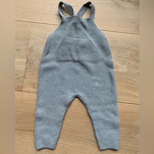 Zara gray cotton knit Overalls